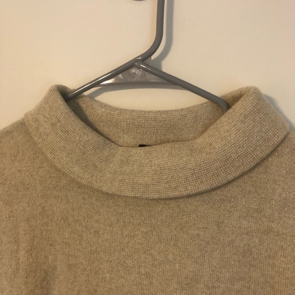 Talbots Gold Cashmere Blend Sweater Medium - Picture 3 of 7